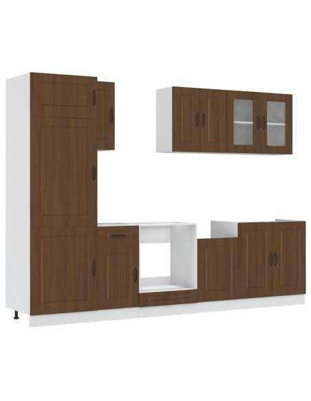 Ensemble d'armoires de cuisine 8 pcs Kalmar bois d'ingénierie