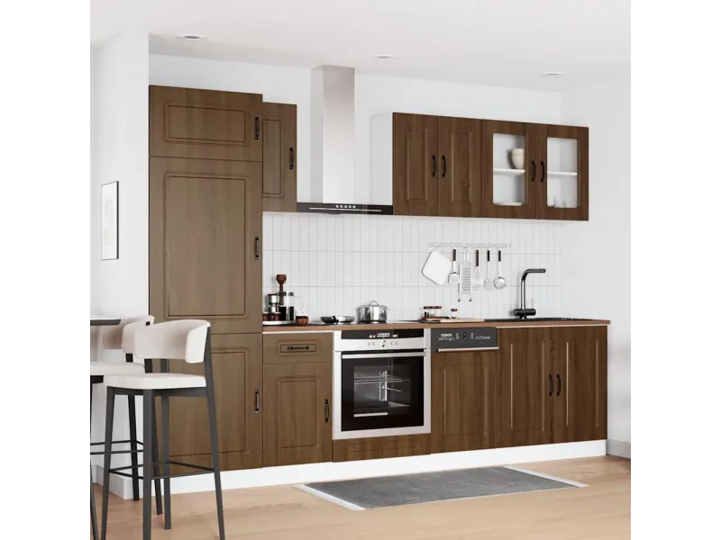 Ensemble d'armoires de cuisine 8 pcs Kalmar bois d'ingénierie