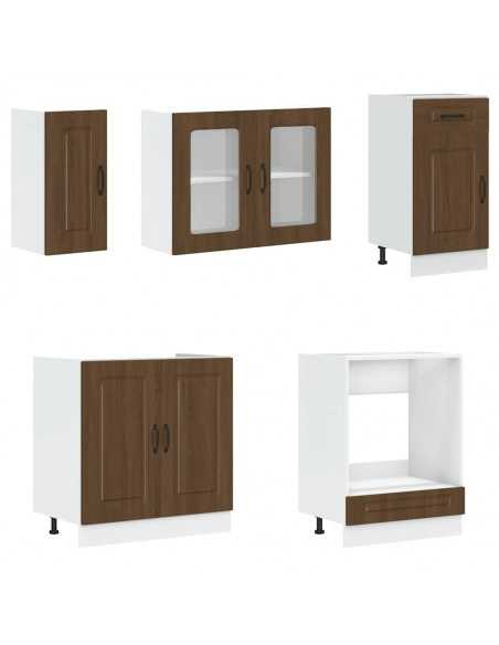 Ensemble d'armoires de cuisine 8 pcs Kalmar bois d'ingénierie