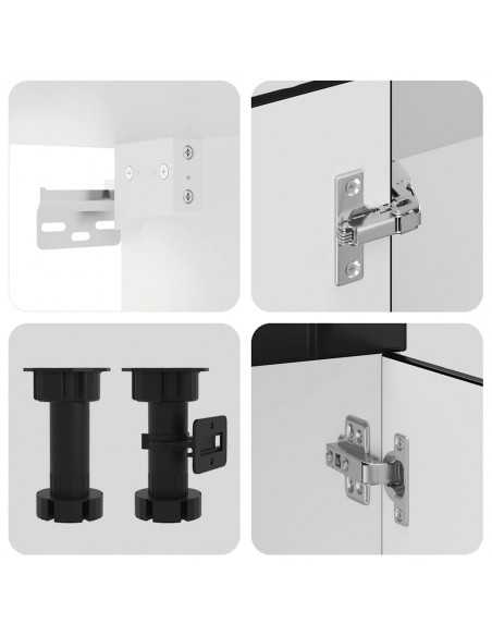 Ensemble d'armoires de cuisine 4 pcs Kalmar bois d'ingénierie