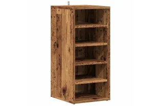 Armoire à chaussures vieux bois 32x35x70 cm bois d'ingénierie 2