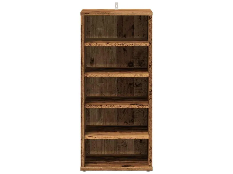 Armoire à chaussures vieux bois 32x35x70 cm bois d'ingénierie