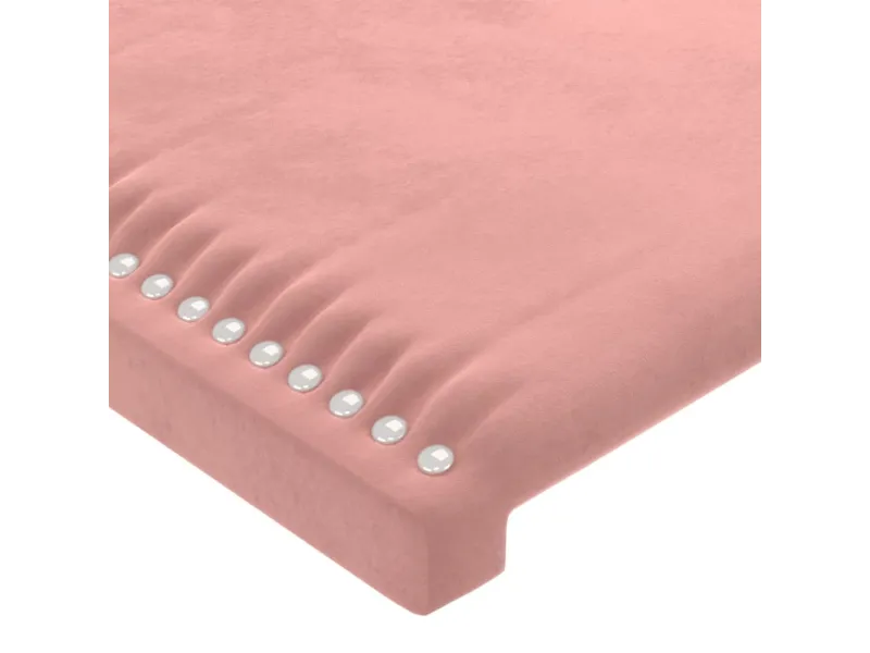 Tête de lit avec oreilles Rose 163x23x78/88 cm Velours