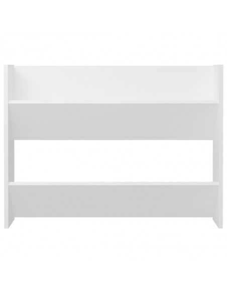 Armoire à chaussures murale Blanc 80x18x60 cm Aggloméré