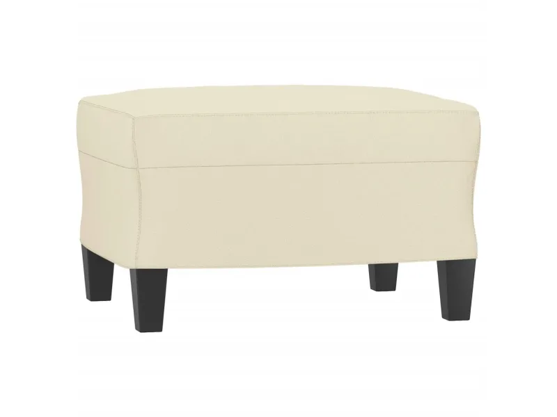 Ensemble de canapés 3 pcs avec coussins Crème Similicuir