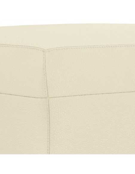 Ensemble de canapés 3 pcs avec coussins Crème Similicuir