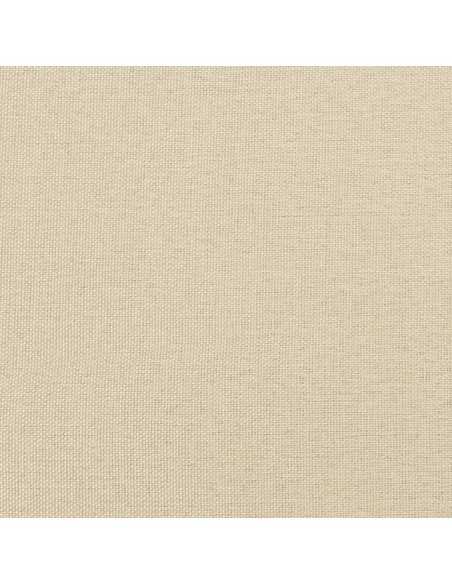 Ensemble de canapés 2 pcs avec coussins crème tissu