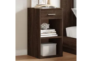 Tables de chevet 2pcs chêne marron 35x34x65cm bois d'ingénierie