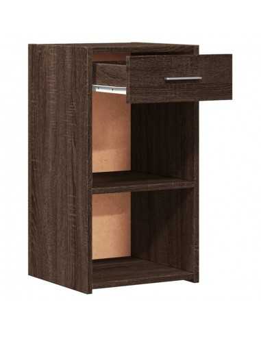 Tables de chevet 2pcs chêne marron 35x34x65cm bois d'ingénierie