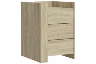 Table de chevet chêne sonoma 45x50x65 cm bois d’ingénierie 2