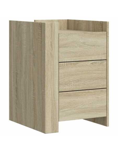 Table de chevet chêne sonoma 45x50x65 cm bois d’ingénierie