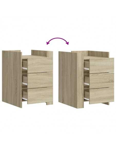 Table de chevet chêne sonoma 45x50x65 cm bois d’ingénierie