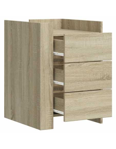 Table de chevet chêne sonoma 45x50x65 cm bois d’ingénierie
