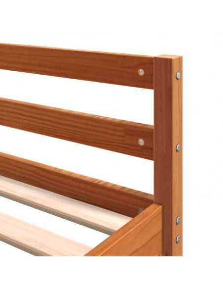 Lit superposé et bureau et échelle 180x200cm bois de pin massif