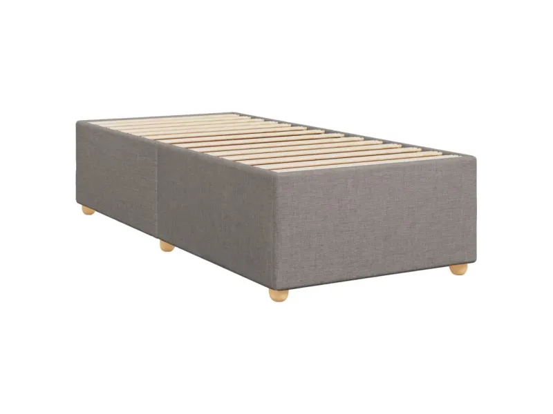 Cadre de lit sans matelas taupe 90x190 cm tissu