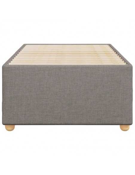 Cadre de lit sans matelas taupe 90x190 cm tissu