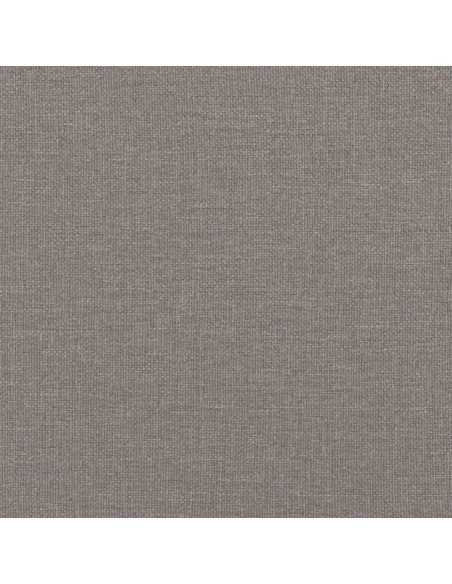 Cadre de lit sans matelas taupe 90x190 cm tissu