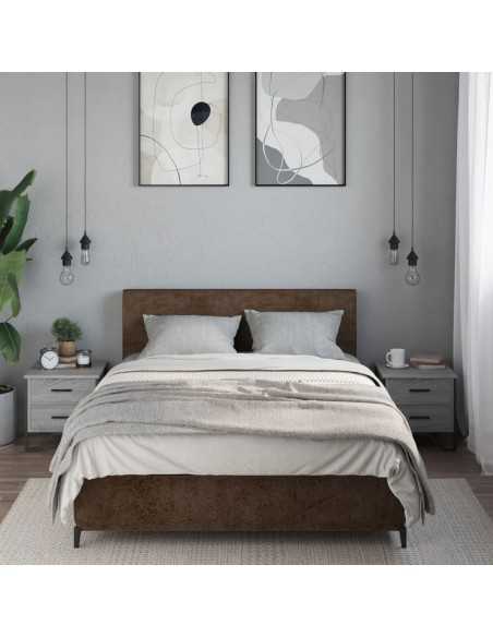 Tables de chevet 2 pcs sonoma gris 40x41x40cm bois d'ingénierie