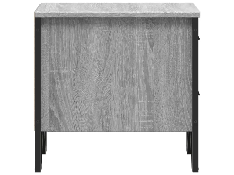 Tables de chevet 2 pcs sonoma gris 40x41x40cm bois d'ingénierie