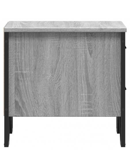 Tables de chevet 2 pcs sonoma gris 40x41x40cm bois d'ingénierie