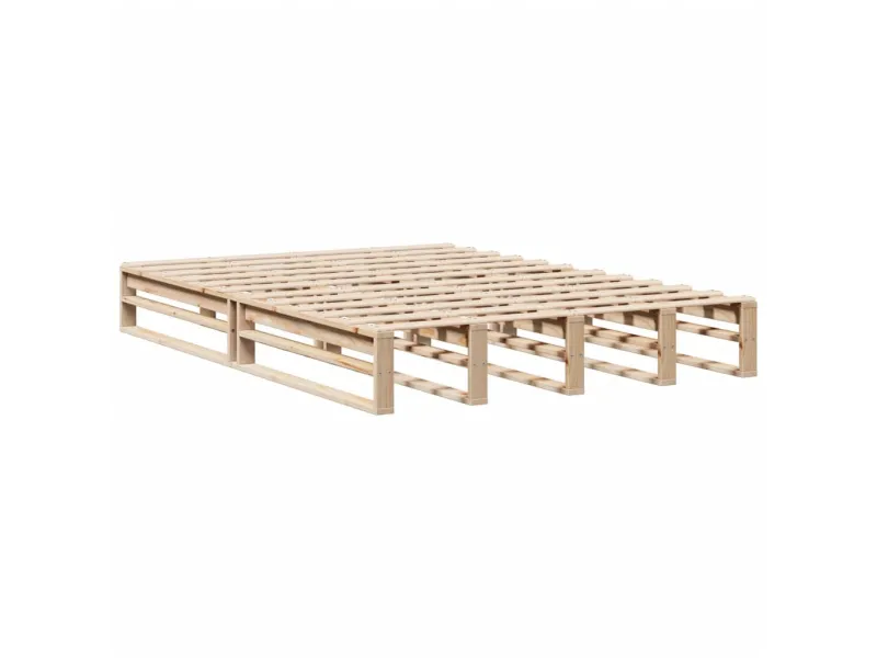 Cadre de lit sans matelas 150x200 cm bois de pin massif