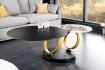 Lot de 3 tables d'appoint design coloris noir et cuivre Table d'app...