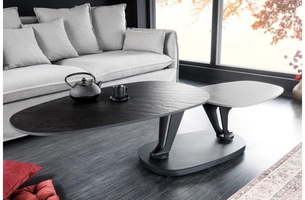 Table d'appoint 55 cm design en verre / métal Table d'appoint  |adenia...