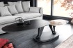 Table d'appoint design en verre / métal argenté Table d'appoint  |l...