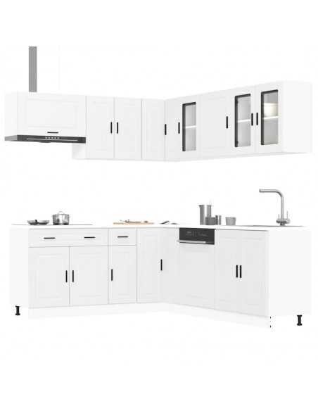 Lot de 3 tables à manger moderne en bois massif et métal coloris naturel et noir Lot de 3 tables à manger moderne en bois massif et métal coloris naturel et noir