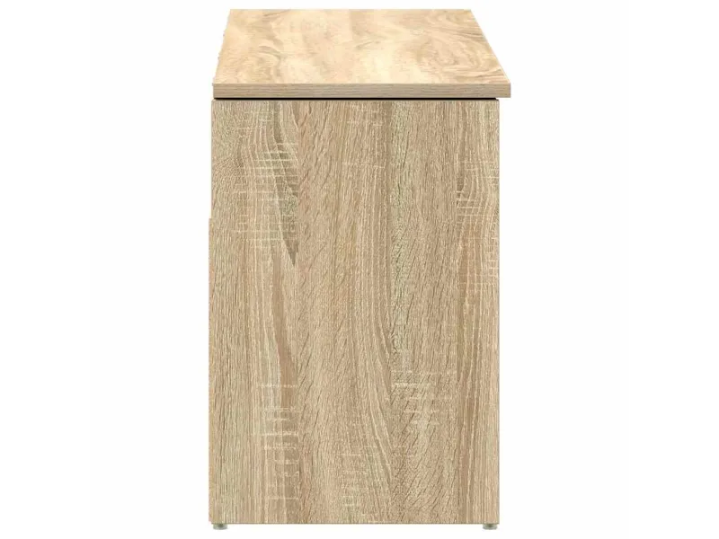 Banc à chaussures chêne sonoma 102x30,5x45 cm bois d'ingénierie