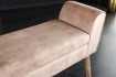 Banc SCARLETT 90 cm – Élégance et douceur en velours beige café