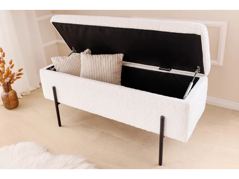 Banc design de 160cm en bois acacia coloris naturel et anthracite B...