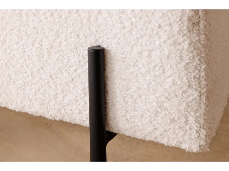 Banc design de 160cm en bois acacia coloris naturel et anthracite B...