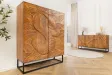 Buffet haut SNAKE 120 cm marron | Buffet moderne bois massif – Adenia Home