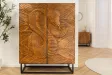 Buffet haut SNAKE 120 cm marron | Buffet moderne bois massif – Adenia Home
