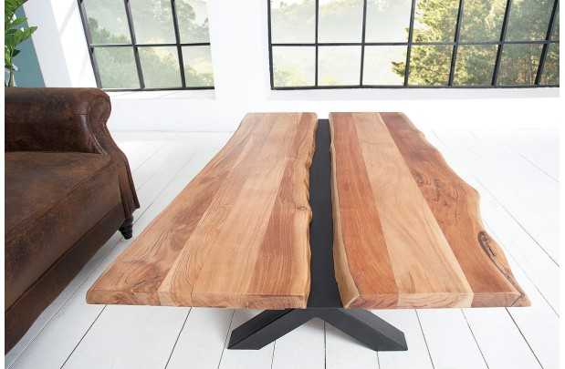 Buffet Haut style minimal en bois acacia 140cm pas cher