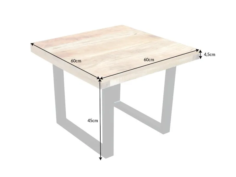 Table Basse en Bois 105cm Mango pas cher