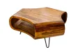 Table Basse Sheesham 90 cm | Table Basse Bois Massif Salon