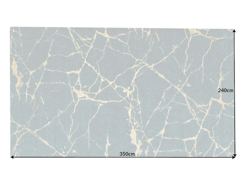 Tapis contemporain tricoté de 120x200cm en laine coloris naturel Ta...