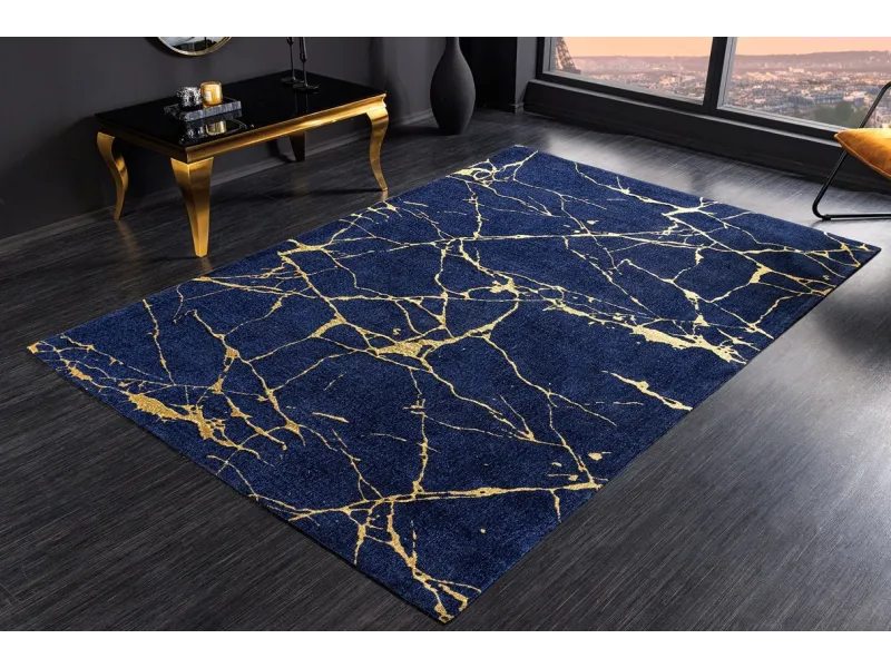 Tapis contemporain tricoté de 120x200cm en laine coloris naturel Ta...