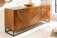 Buffet SCORPION 180cm Bois massif de Manguier Marron 3D - Adenia Home