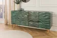 Buffet WAVE 160 cm turquoise | Buffet moderne design en bois massif – Adenia Home