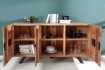 Buffet Haut style minimal en bois acacia 140cm pas cher