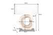 Lampe de Table 63cm en Bois Massif "Organic Artwork"