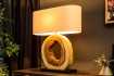 Lampe de Table 63cm en Bois Massif "Organic Artwork"