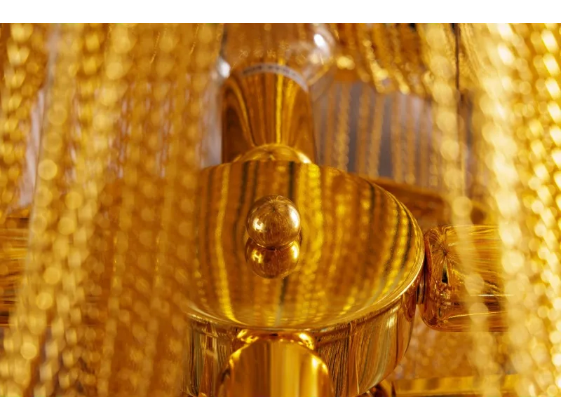 Lampe suspendue nacrée 64cm avec anneaux Suspensions |adeniahome.com