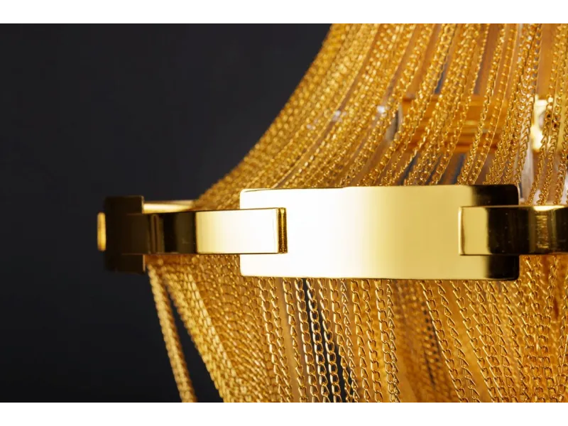 Lampe suspendue nacrée 64cm avec anneaux Suspensions |adeniahome.com