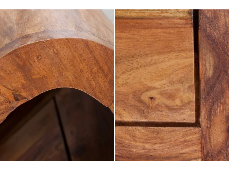 Table basse sheesham 100 cm | Table basse bois massif salon