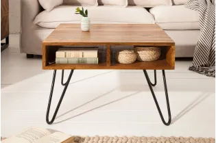 Table basse bois massif pas cher | LIVRAISON GRATUITE | adeniahome... 2