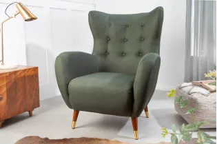 Fauteuil à bascule design scandinave coloris bleu claire Fauteuil |...
